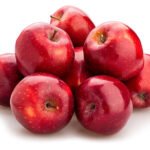 Red delicious apples isolated